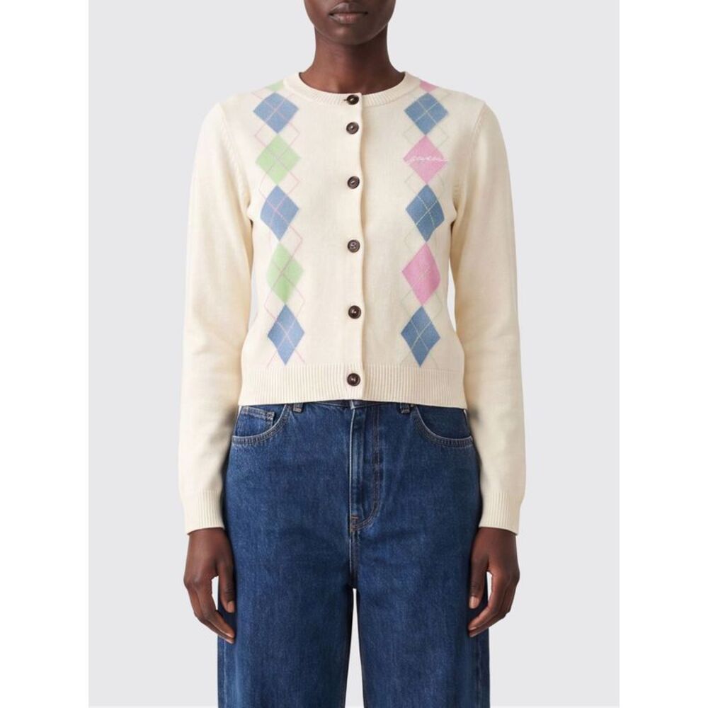 Ganni Sweater Woman Yellow Cream
